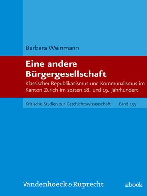 cover image of Eine andere Bürgergesellschaft